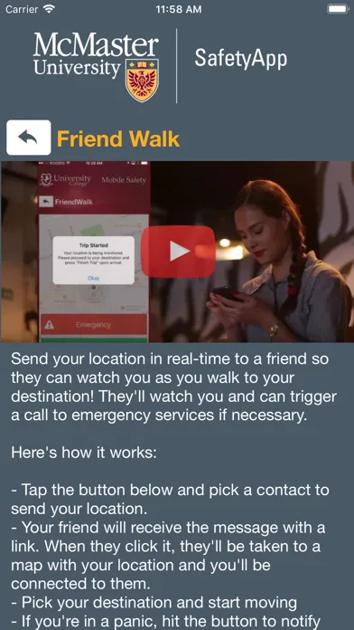 Capturas de pantalla de McMaster SafetyApp