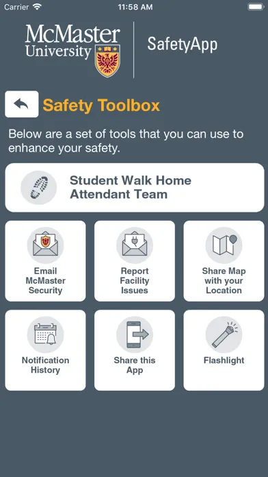 Capturas de pantalla de McMaster SafetyApp