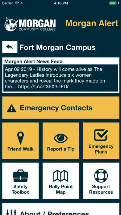 Morgan Alert Screenshots