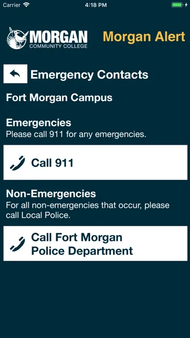 Morgan Alert Screenshots