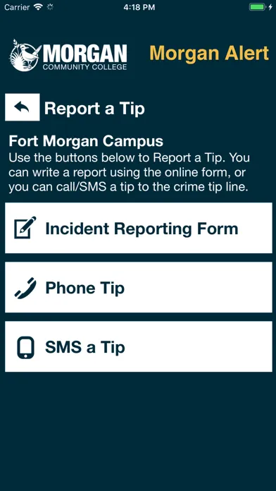 Morgan Alert Screenshots