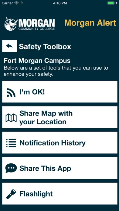 Morgan Alert Screenshots