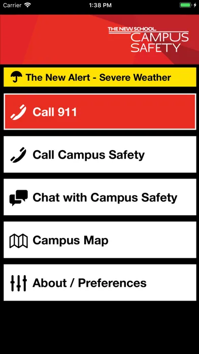 Captures d'écran de Campus Safety - The New School