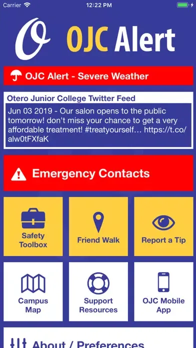 Tangkapan skrin OJC Alert