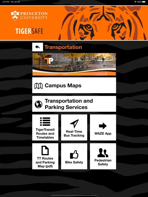 Ảnh chụp màn hình của TigerSafe - Princeton iPad 