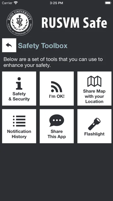 Tangkapan skrin RUSVM Safe