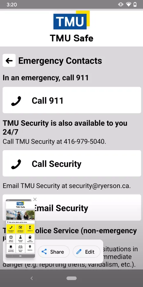 TMU Safe Screenshots