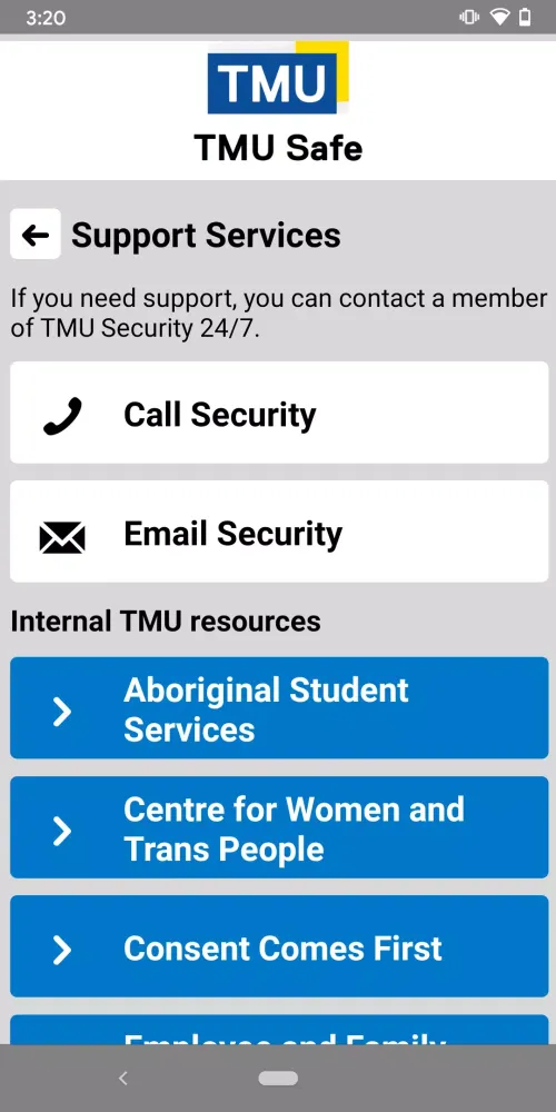 TMU Safe Screenshots