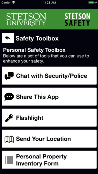 Capturas de tela do Stetson Safety
