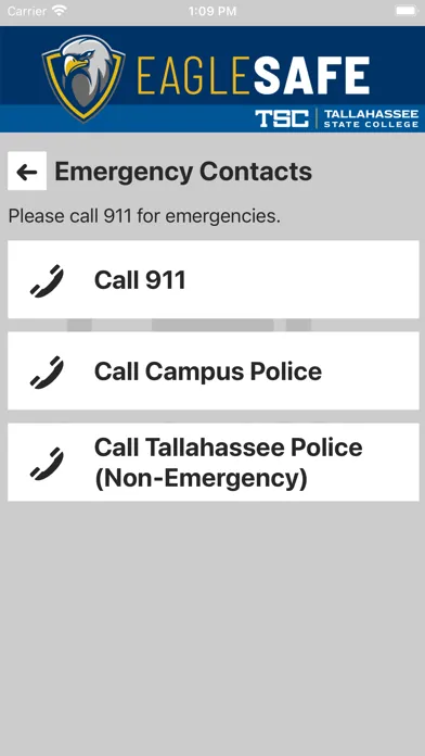 Eagle Safe - Safety App of TCC Screenshots