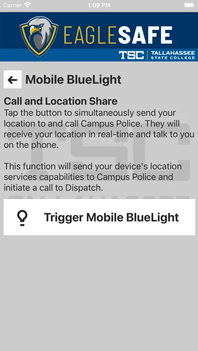Eagle Safe - Safety App of TCC Screenshots
