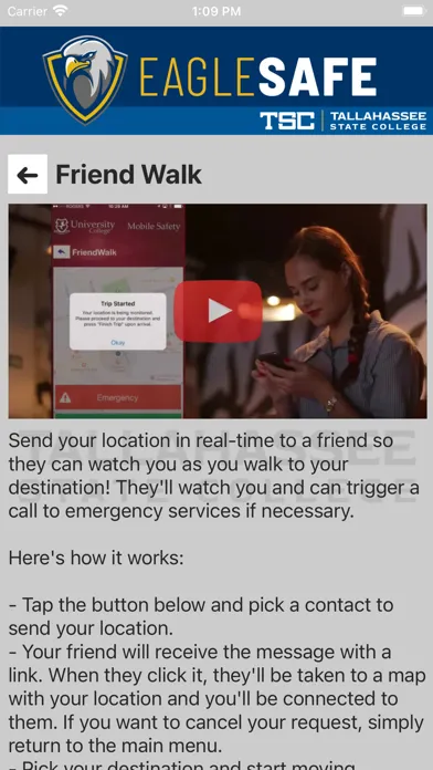 Eagle Safe - Safety App of TCC Screenshots