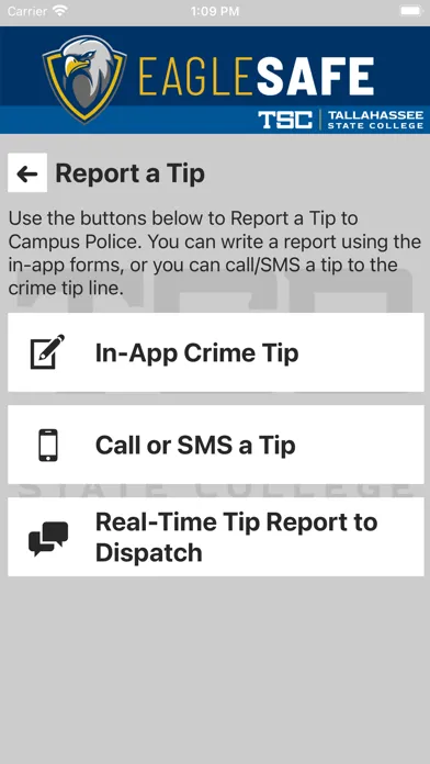Eagle Safe - Safety App of TCC Screenshots