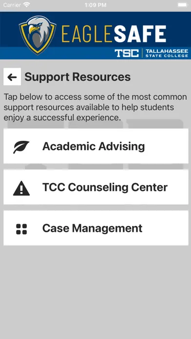 Eagle Safe - Safety App of TCC Screenshots