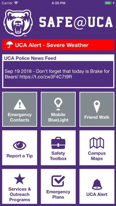 Capturas de pantalla de Safe@UCA