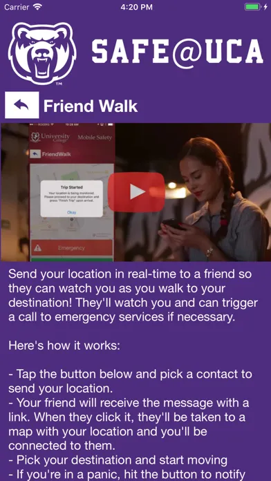 Capturas de pantalla de Safe@UCA