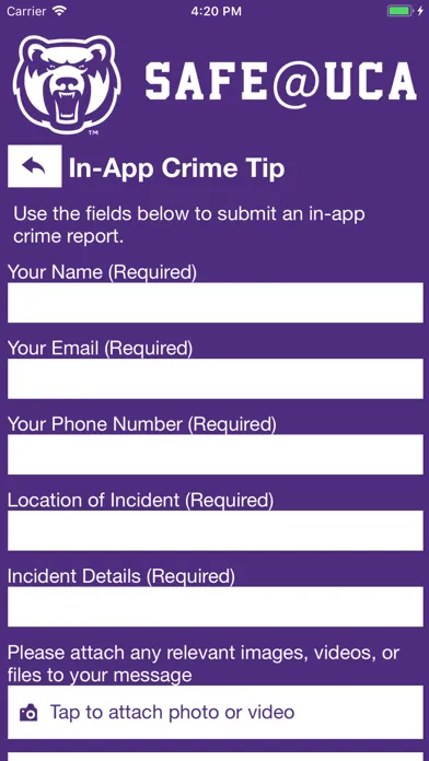 Capturas de pantalla de Safe@UCA