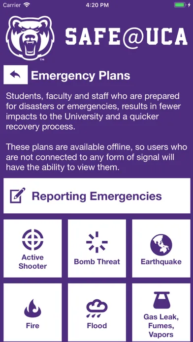 Capturas de pantalla de Safe@UCA