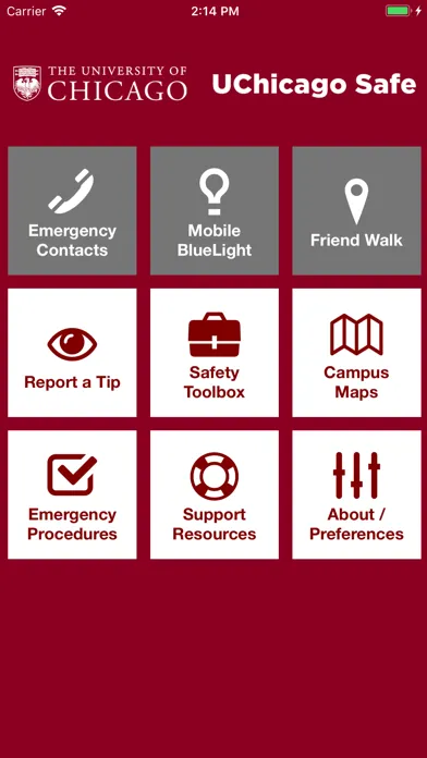 UChicago Safe Screenshots