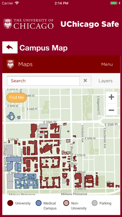 UChicago Safe Screenshots