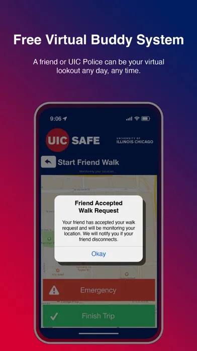 Screenshot di UIC SAFE