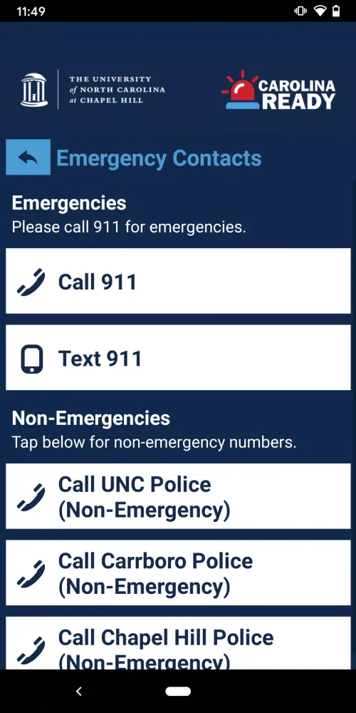 UNC Carolina Ready Safety应用截图