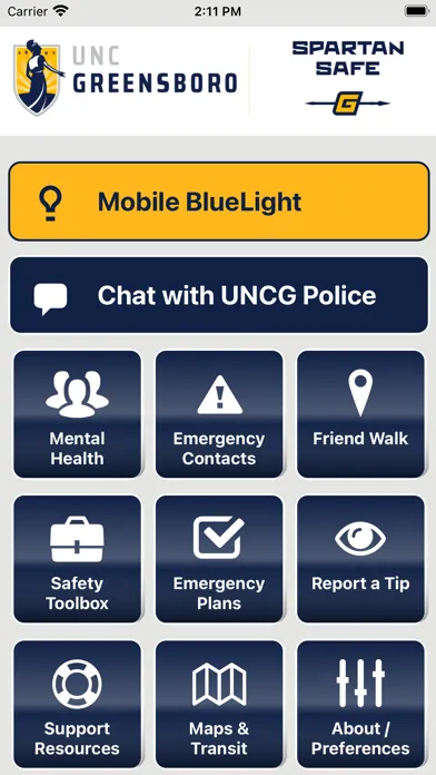 SPARTAN SAFE - UNCG Screenshots