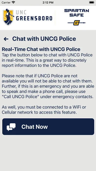 SPARTAN SAFE - UNCG Screenshots