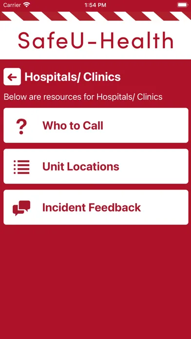 SafeU-Health Screenshots