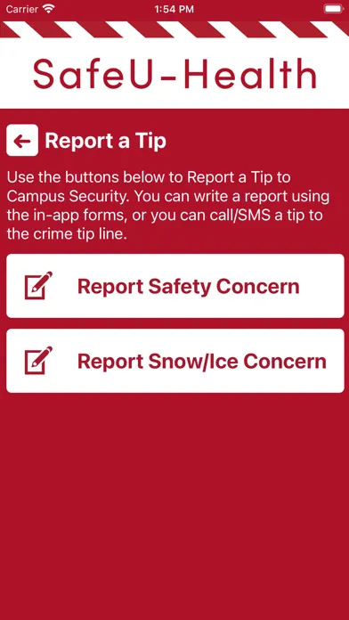 SafeU-Health Screenshots
