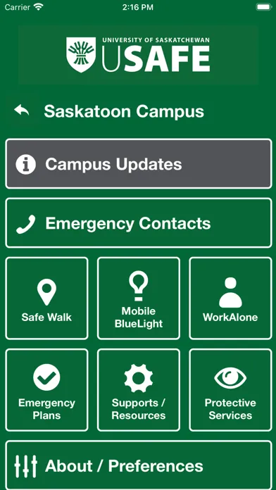 uSafe - Uni of Saskatchewan應用截圖