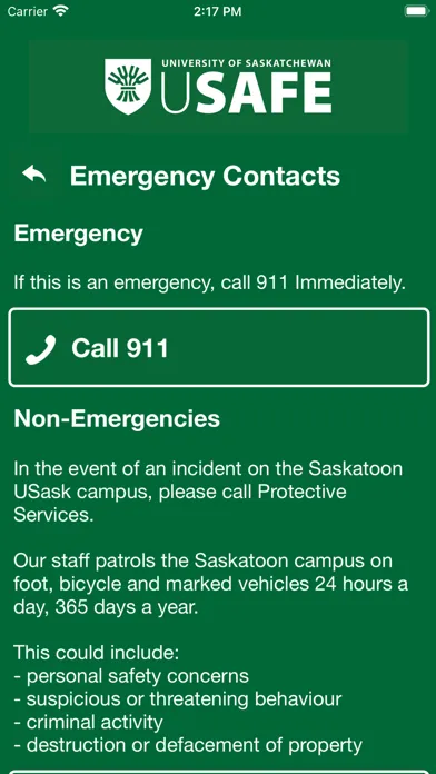 uSafe - Uni of Saskatchewan應用截圖