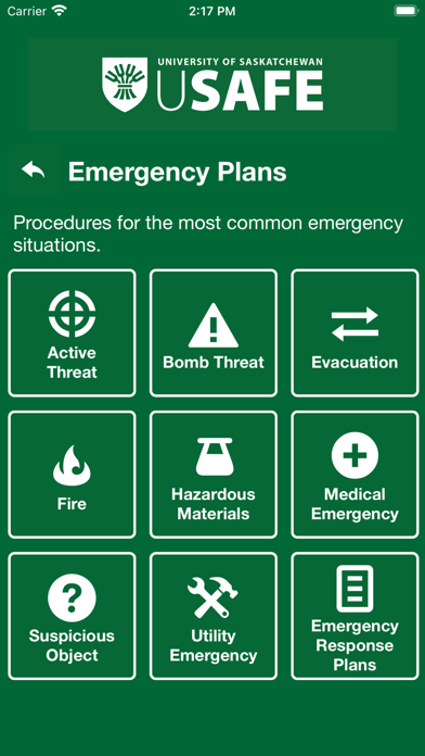 uSafe - Uni of Saskatchewan 스크린샷