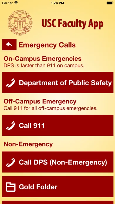 Screenshot di USC Faculty App