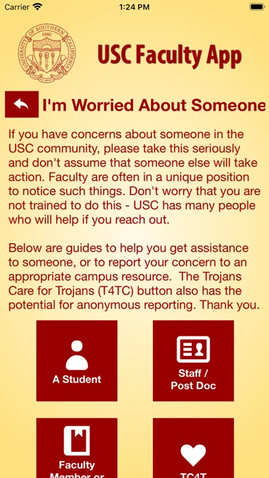 Screenshot di USC Faculty App
