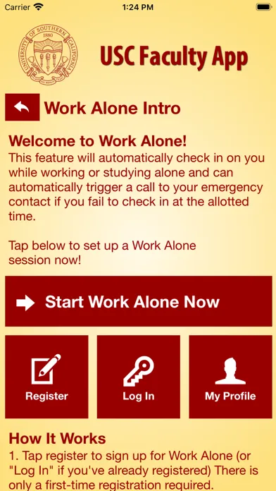 Screenshot di USC Faculty App