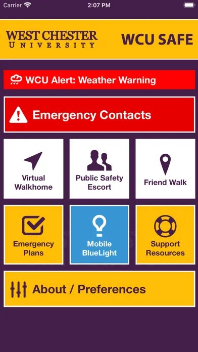 WCU SAFE Ekran Görüntüleri