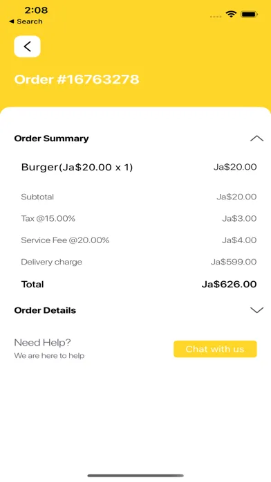 Capturas de tela do Doorstep JA Food Delivery