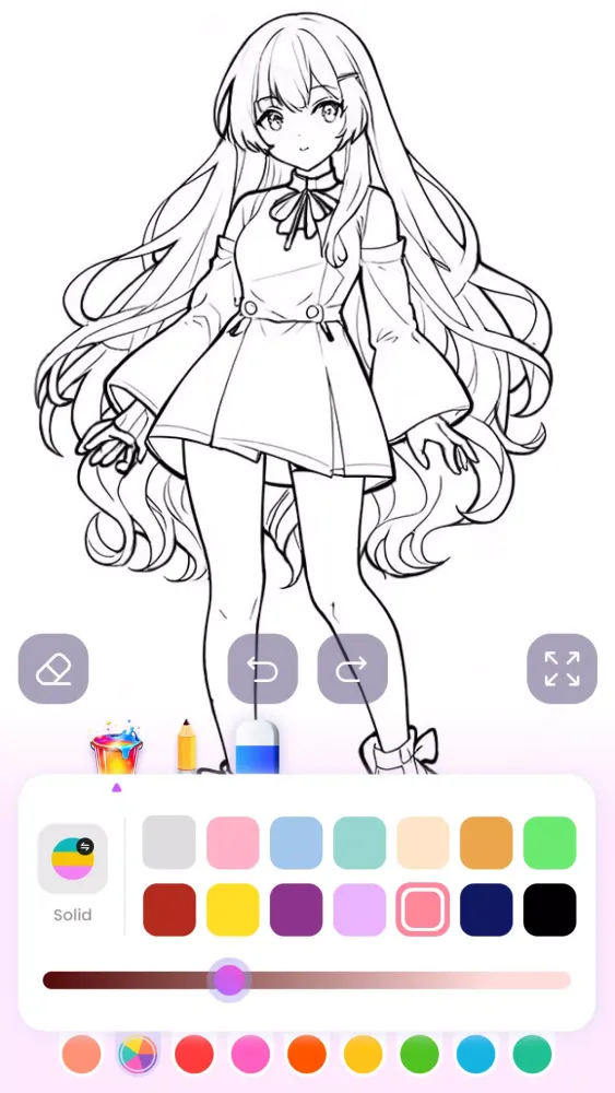Cute Anime Coloring Game應用截圖