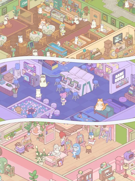 Cats Mansion - Cute Cat Games iPad  स्क्रीनशॉट