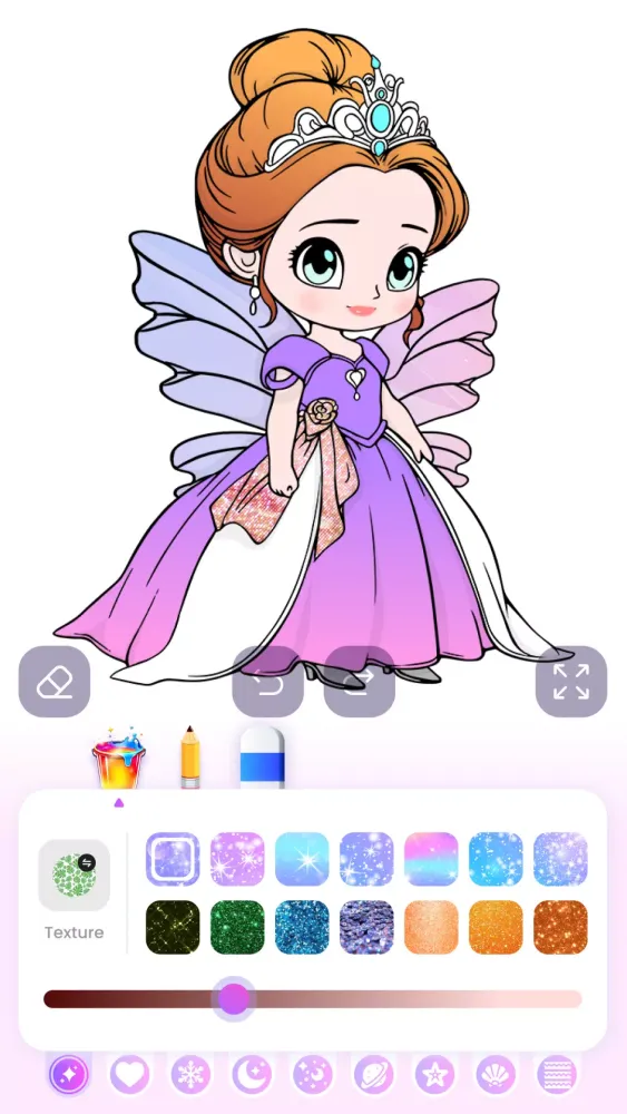 Cute Princess Coloring Game Screenshots