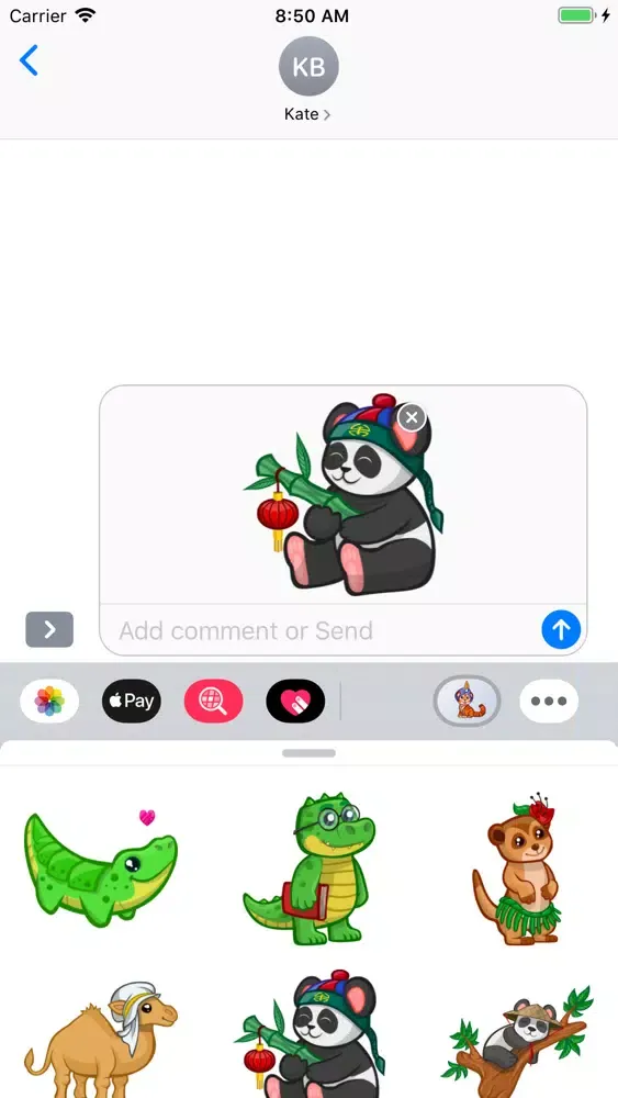 Capturas de pantalla de Cute Animals Emoji Stickers