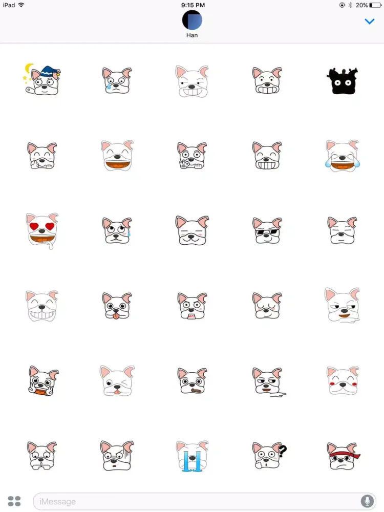 Captures d'écran de Cutedogmoji iPad 