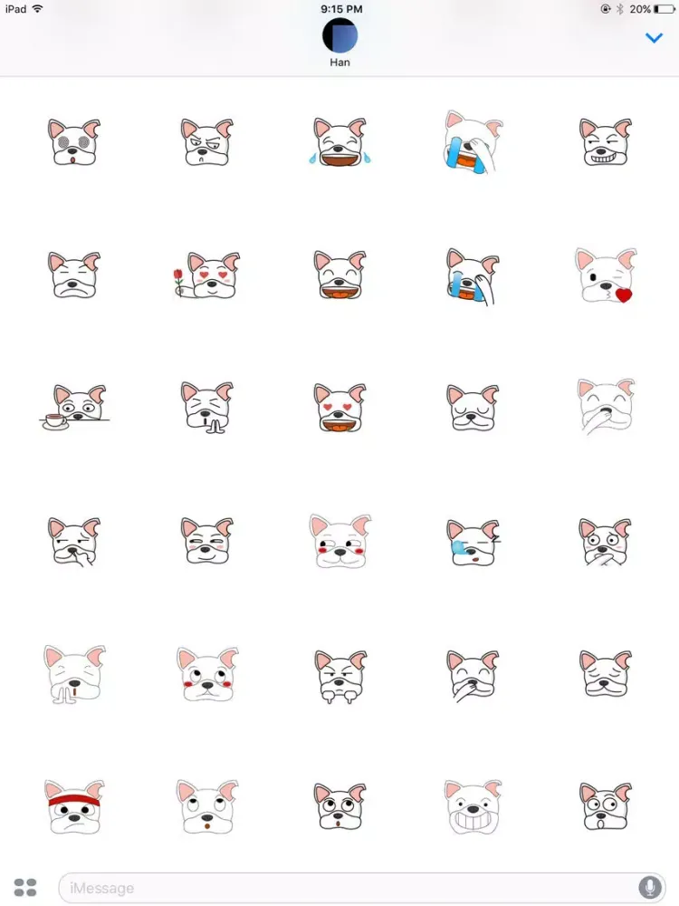 Captures d'écran de Cutedogmoji iPad 
