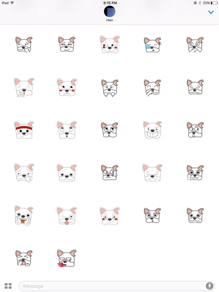 Captures d'écran de Cutedogmoji iPad 