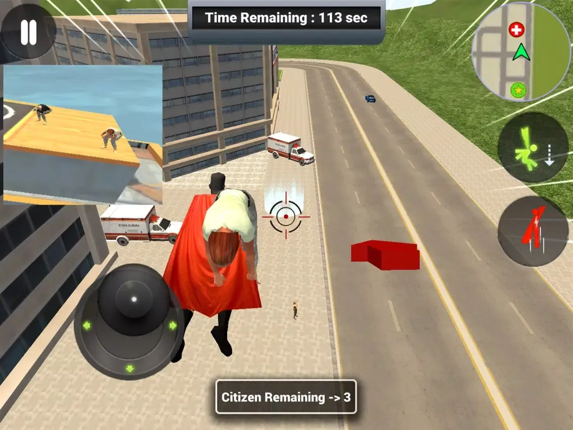 Zrzuty ekranu Flying Superhero Rope Power iPad 