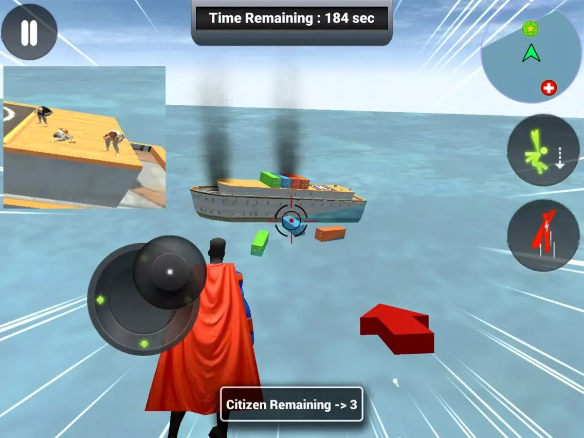 Zrzuty ekranu Flying Superhero Rope Power iPad 