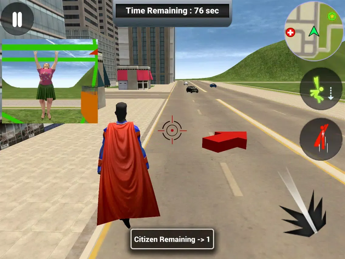 Zrzuty ekranu Flying Superhero Rope Power iPad 
