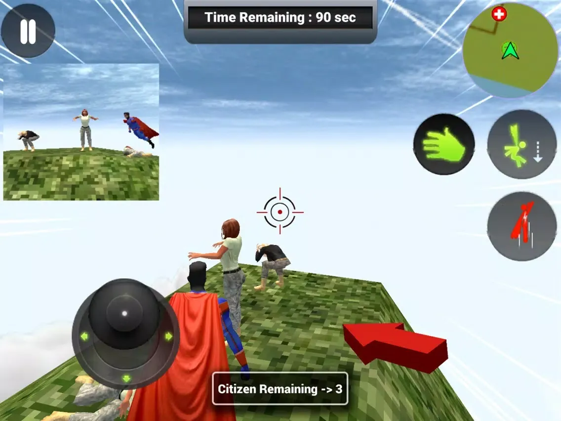 Zrzuty ekranu Flying Superhero Rope Power iPad 