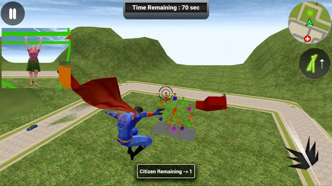 Zrzuty ekranu Flying Superhero Rope Power